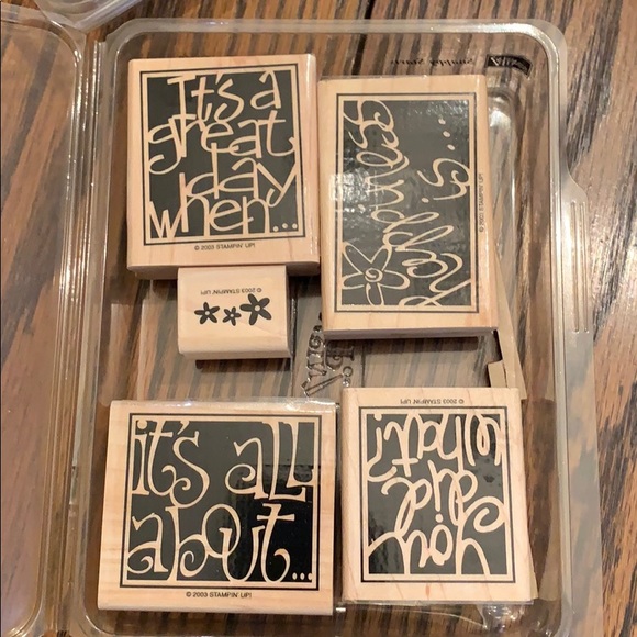 Snappy Starts rubber stamp set - Picture 1 of 4